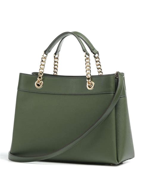 michael kors handtasche dunkelgrün|Michael Kors small satchel handbag.